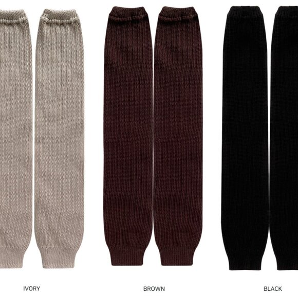 K- Luxury Ribbed Cotton Slouchy Leg Warmers - Picture 6 of 9